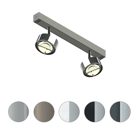 Top Light Puk Maxx Choice Turn II chrome Ø 120 mm LED Ceiling light swivel and tilt dimmable