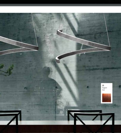 Braga Spira LED pendant 90cm rust 2130/S90 M-23