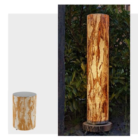 Epstein Apollo Sahara outdoor cylindrical luminaire made of quartz sandstone Configurator