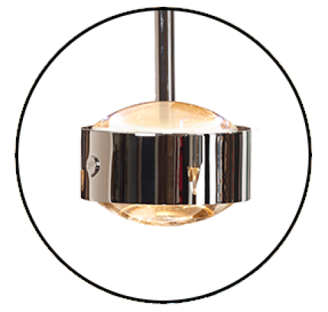 Top Light LED Puk Meg Maxx Drop, colour selection textile cable anthracite