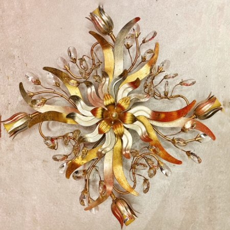 Ferro Luce 77/4 PL Ceiling Lamp Silver leaf / Gold leaf