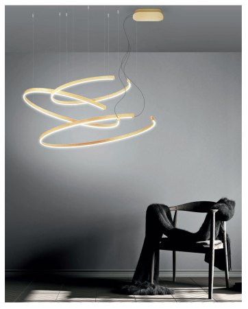 Team Italia Leggera Composizione LED light rings, different variations