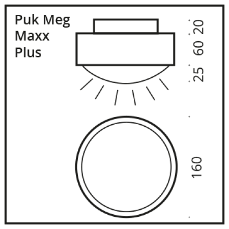 Top Light LED Puk Meg Maxx Plus, Farbauswahl
