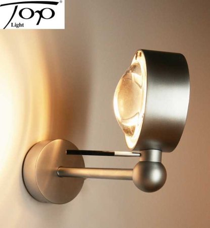 TOP-LIGHT Wandleuchte 2-0833 20cm PUK SIDE SINGLE Nickelmatt