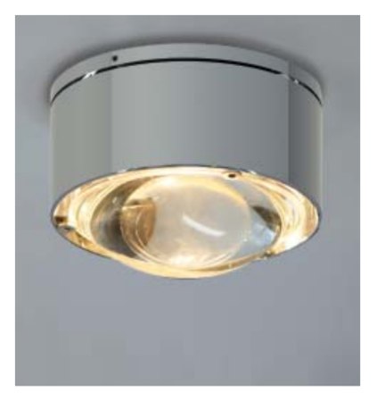 Preview: TOP Light Wand- und Deckenleuchte PUK ONE 2 2-080023 - Nickelmatt