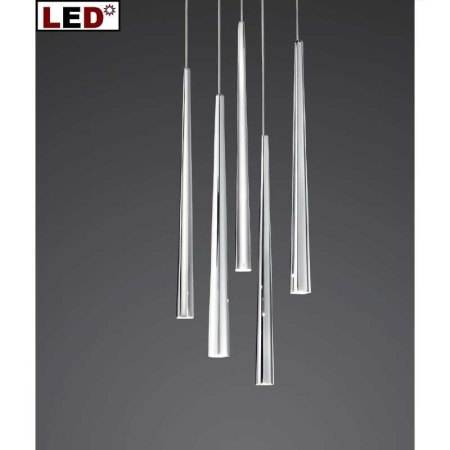 LED hanging lamp " LUCID XL" 3506 5 flames Schmidt lights
