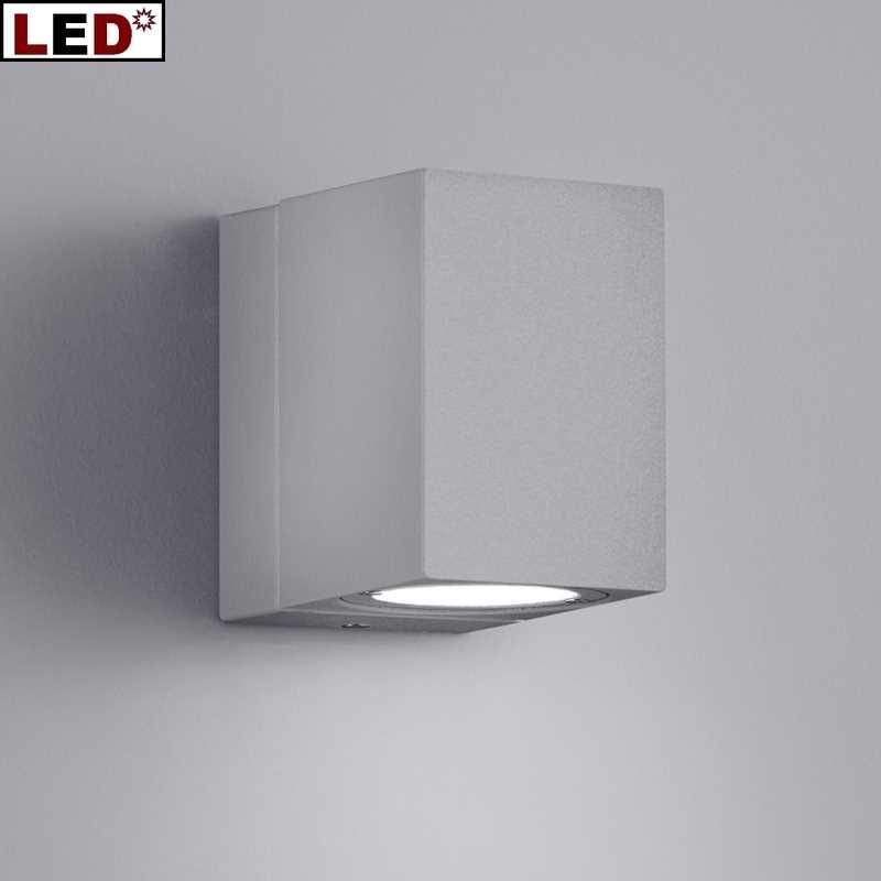 Drehbare LED Außenwandleuchte IP54 grau