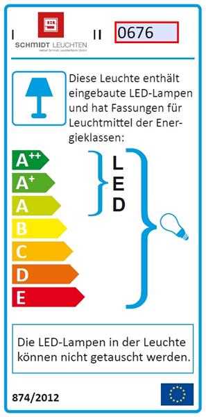 E27 LED Stehleuchte "TWIN" 0676 Schmidt Leuchten