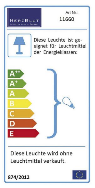 Herzblut Tischleuchte Dana 11660.20 Eiche LS Schwarz/Silber Made in Germany