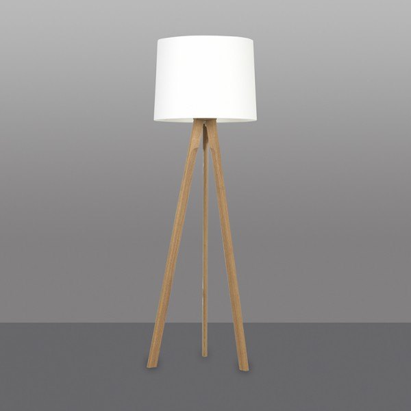 Herzblut floor lamp Tre oak 11810.20 LS Cotton Black