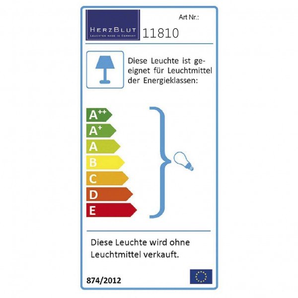 Herzblut floor lamp Tre oak 11810.20 LS Cotton Black