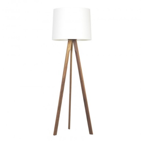 Herzblut floor lamp Tre oak 11810.20 LS Cotton Black