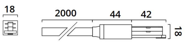 Top Light Mini Track (12) Cable feed