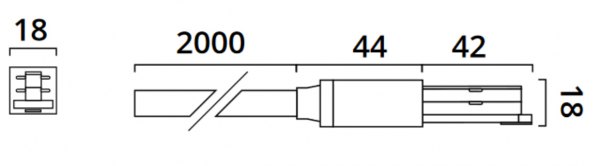 Top Light Mini Track (12) Cable feed