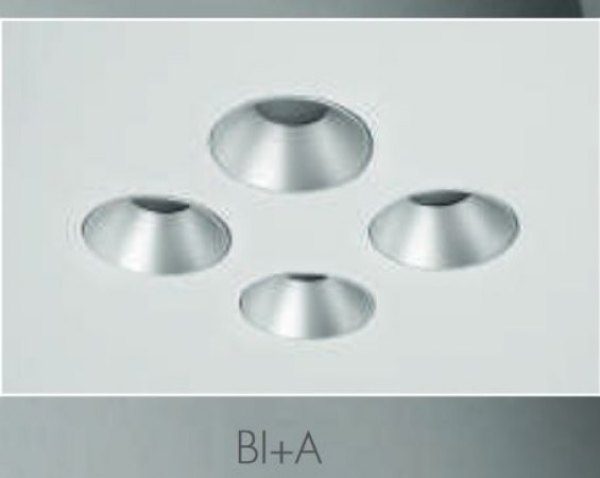 Icone Confort LED ceiling light 6flg.white alu dimmable, 2,700K