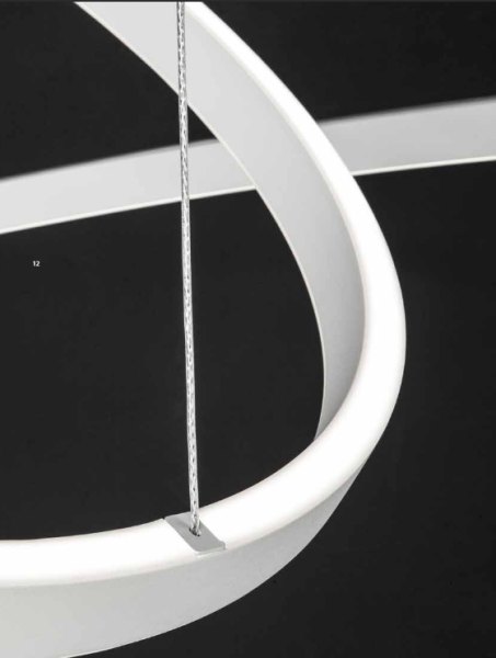 Ausstellungsstück - Braga LED Pendelleuchte Loop 90cm 2129/S90-2 M-24, dimmbar, Betonoptik