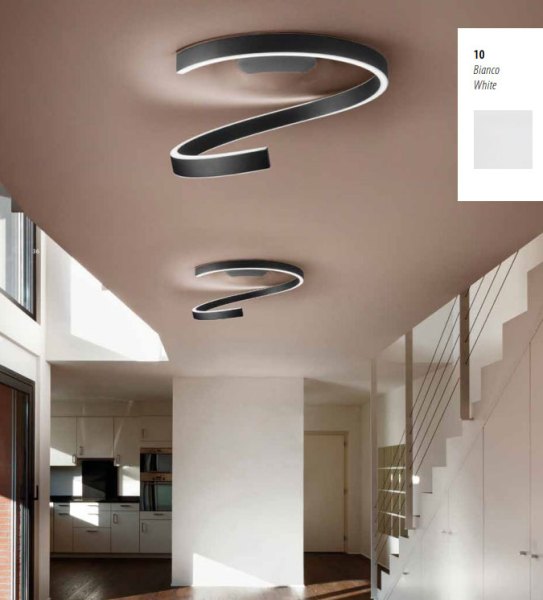 Braga Spira LED ceiling lamp 75cm white 2130/PL75 M-10