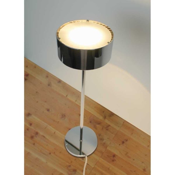 Top Light Tischleuchte PUK Maxx Eye Table 37cm weiss / chrome incl. Dimmer und Einsatz Linse klar