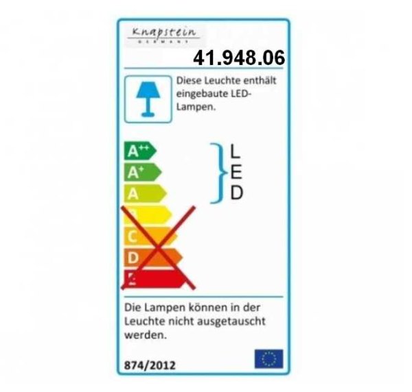 Ausstellungsstück - Knapstein Ruby Stehleuchte E27 Tastdimmer Mattnickel / Weiß Konisch