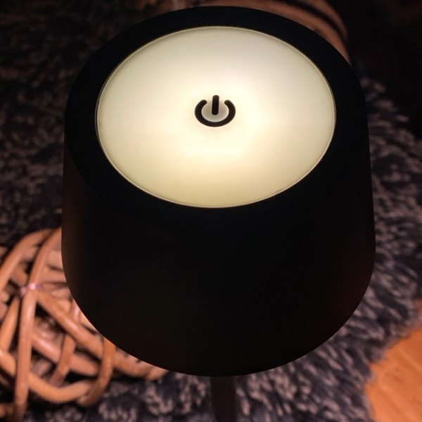 Orange One (powerd by TopLight) geniale Akku LED Tischleuchte portabel, aufladbar, dimmbar schwarz