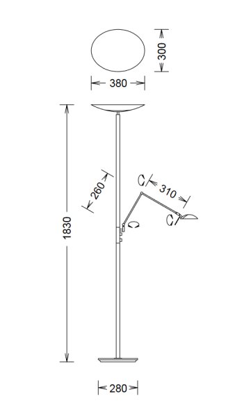 Knapstein Alma LED Deckenfluter Tastdimmer Konfigurator