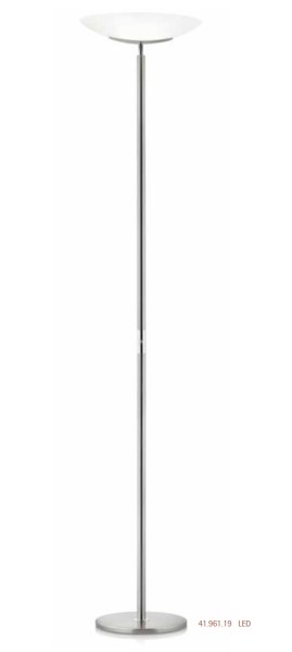 Knapstein Alma LED ceiling floodlight oval - matt nickel chrome 185cm - 41.961.19