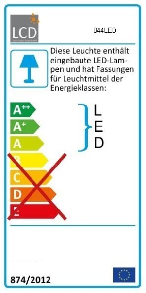 LED Außenwandleuchte Typ 044LED/044LEDSEN Graphit LCD