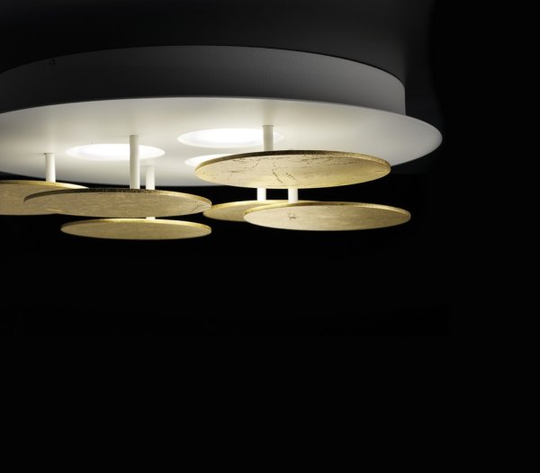 Braga - Nuvola LED Wand/Deckenleuchte 2092/PL45 Blattgold