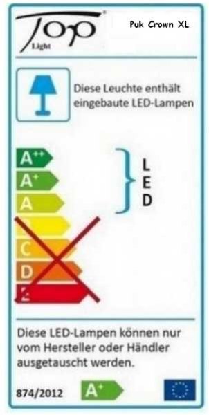 PUK Maxx Crown LED XL Pendelleuchte Top Light different colors