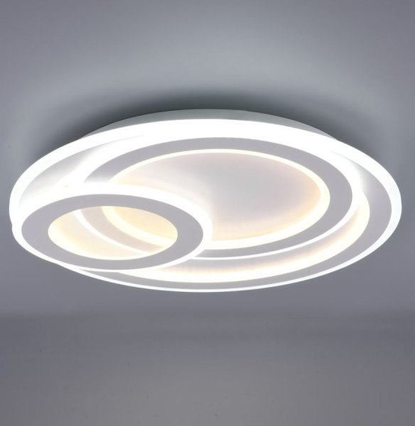 LED Wand- /Deckenleuchte Mita Ø 51,5 cm mit Fernbedienung weiß 9250 Lumen