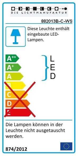 LED Wandleuchte LOGOS 12 mit satiniertem Glasschirm Delight
