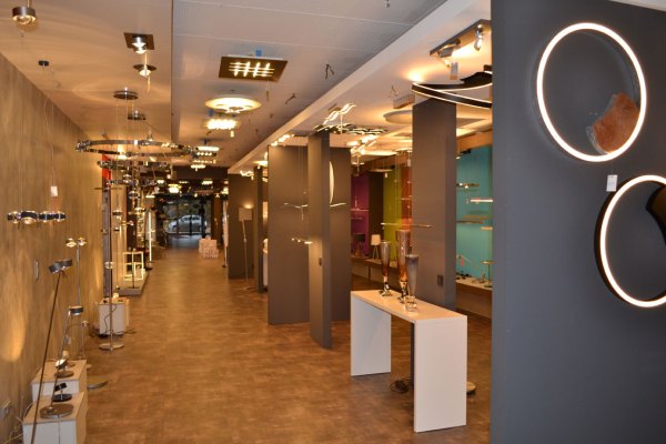 Ausstellungsstück Braga Loop LED Wand/Deckenleuchte 60cm 2129/PL60 M-13, dimmbar, Silber