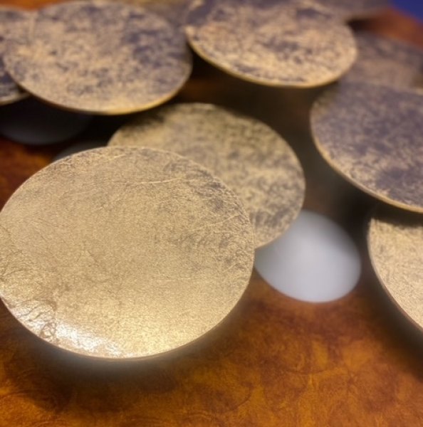 Braga - Nuvola LED wall/ceiling light rust / gold leaf 2092/PL70-M-23/14