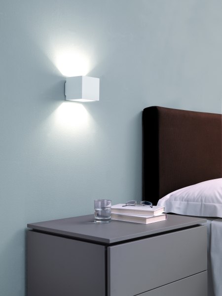Icone Cubo LED Wand-/Deckenleuchte  Dimmbar, (Bianco) Weiß