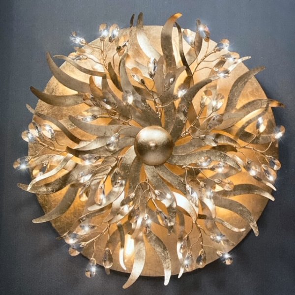 Ferro Luce 78/6 PL Deckenleuchte Blattgold