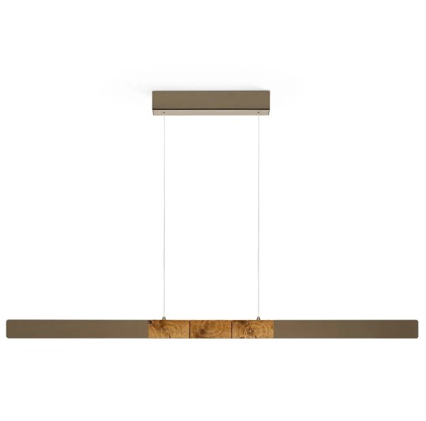 Herzblut beam light Lana del bronco 130cm 416220BUD Top and bottom light, dimmable with roller cord bronze
