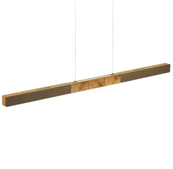 Herzblut beam light Lana del bronco 130cm 416220BUD Top and bottom light, dimmable with roller cord bronze
