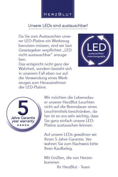 Herzblut Balkenleuchte Leonora Up&Down Konfigurator