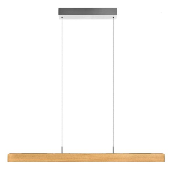 Herzblut Leonora 1210 mm solid wood beam luminaire top and bottom light with tambour pull colour selection