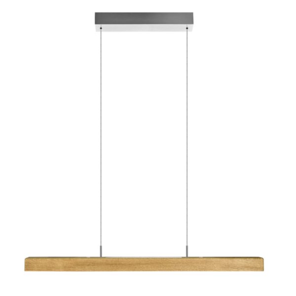 Herzblut Leonora 850 mm solid wood beam luminaire top and bottom light with tambour pull colour selection