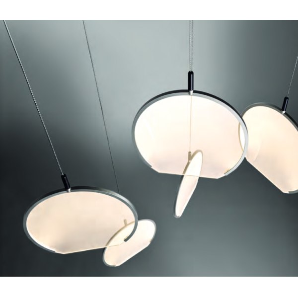 Icone Ciondolo S LED pendant light 5 flames transparent 3000K