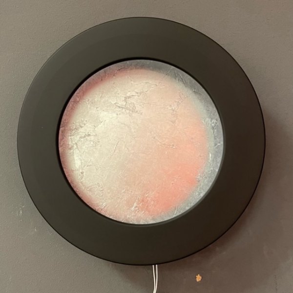 Icone Vera 31 Wandleuchte Blattsilber - Schwarz Ø 31cm verstellbar, dimmbar Sonderfarbe