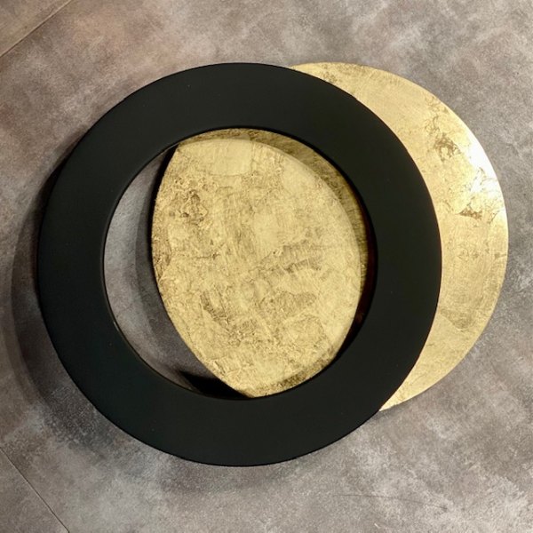 Icone Vera 31 Wandleuchte Blattgold - Schwarz Ø 31cm verstellbar, dimmbar Sonderfarbe