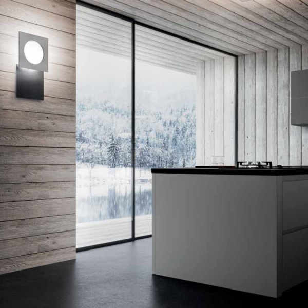 Icone Petra 21 LED wall lamp 21cm x 21cm adjustable Colour selection