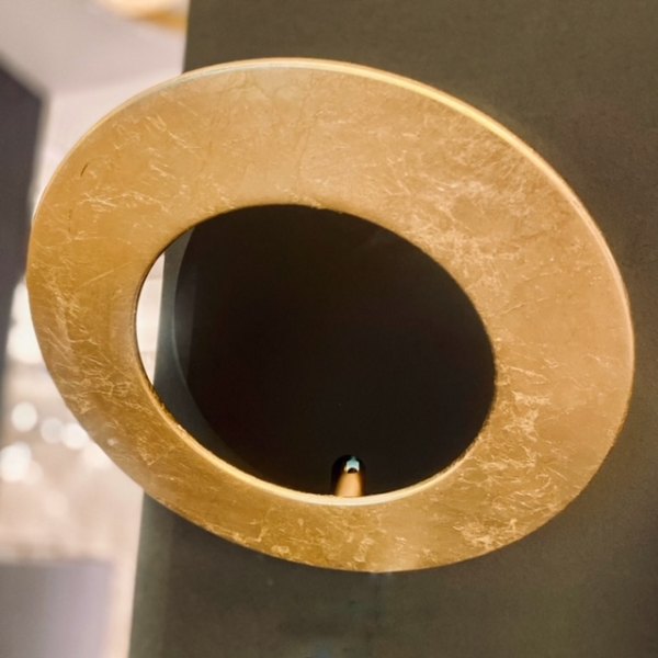 Icone Vera 26 wall lamp Ø 26cm adjustable black/ gold leaf, dimmable