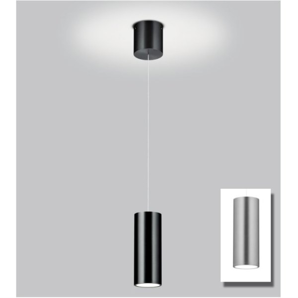 Knapstein Helli-1 51.505.05 LED pendant luminaire Gesture control dimmable Lift Configurator mattnickel