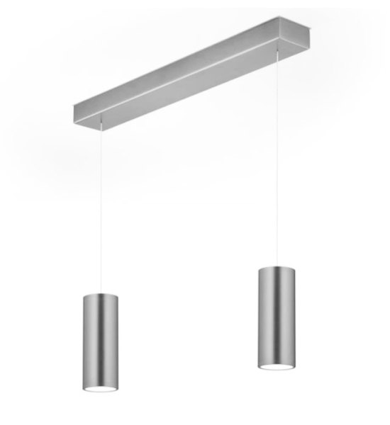 Knapstein Helli-2 LED pendant luminaire Gesture control dimmable Lift mattnickel 51.506.05