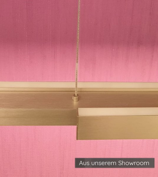 Exhibition piece - Knapstein Lara 134 51.485.05 LED pendant luminaire - 72.5 cm to 134 cm extendable top/bottom light gesture control lift dimmable - matt nickel
