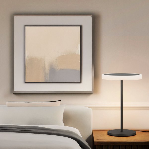 Knapstein LED table lamp Tilda-T metalic black gesture control
