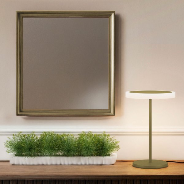 Knapstein LED table lamp Tilda-T metalic bronze 61.630.60 gesture control